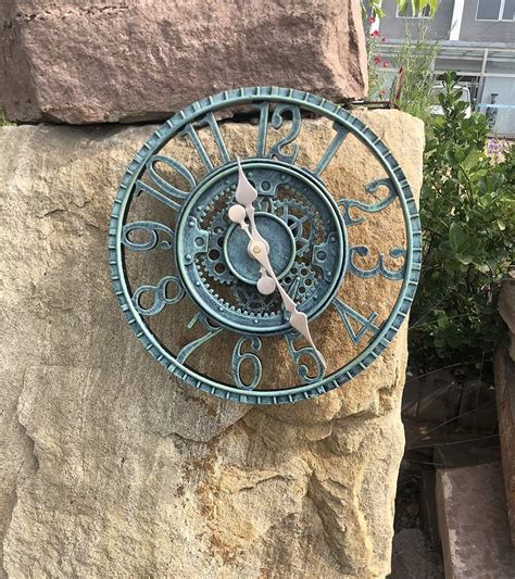 patio outdoor clocks waterproof.